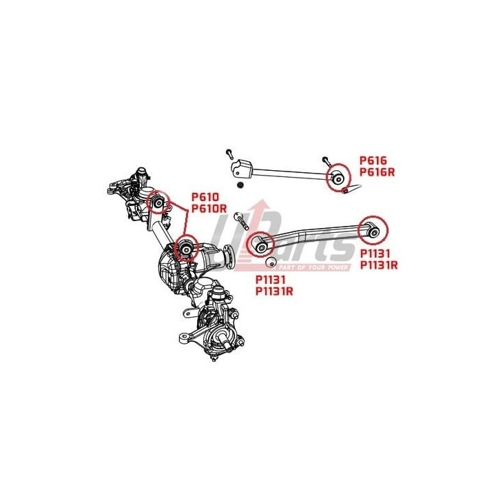 Tuleje drążka stabilizatora tylnego Jeep Wrangler JL, 2 sztuki Kalgum - ujęcie 8