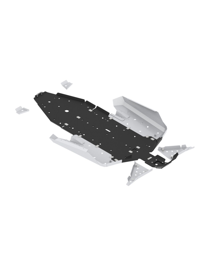 Osłony podwozia Iron Baltic Polaris RZR PRO XP - aluminium + tworzywo