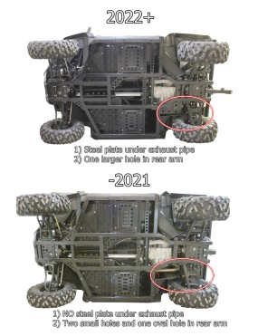 Osłony podwozia Iron Baltic CFMOTO UFORCE 1000 (2022+) - HDPE