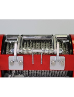 Wyciągarka hydrauliczna K10000 PRO EN14492-1 z liną stalową, hakiem i napinaczem
