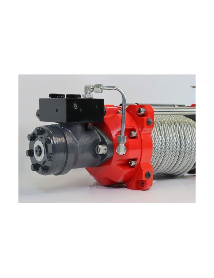 Wyciągarka hydrauliczna K10000HI liną stalową, hakiem, prowadnicą rolkową i napinaczem Kangaroowinch - ujęcie 3 Wyciągarka hydrauliczna K10000HI liną stalową, hakiem, prowadnicą rolkową i napinaczem Kangaroowinch - ujęcie 3
