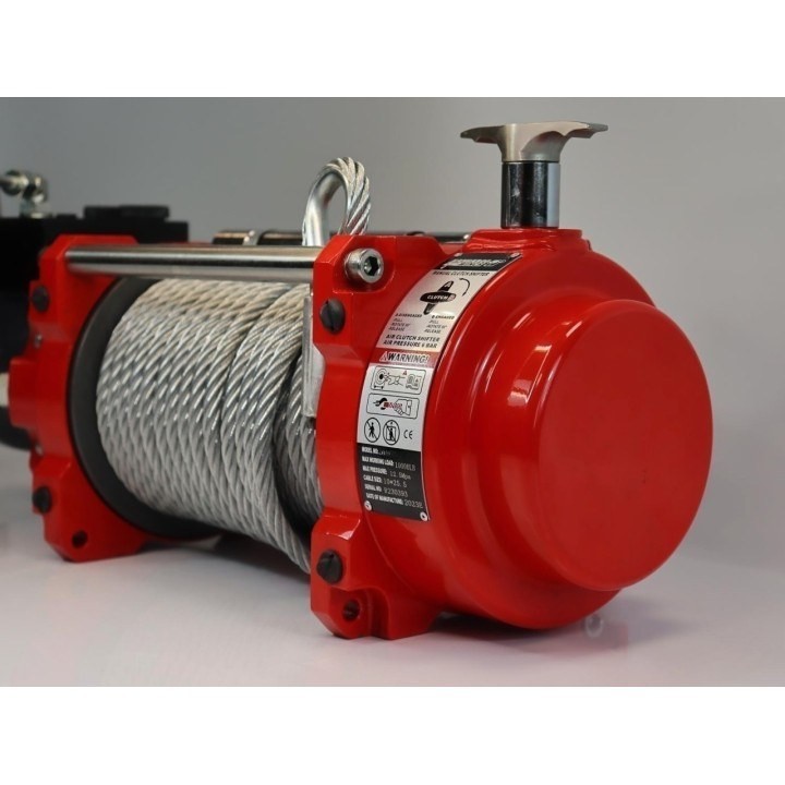 Wyciągarka hydrauliczna K10000HI liną stalową, hakiem, prowadnicą rolkową i napinaczem Kangaroowinch - ujęcie 4