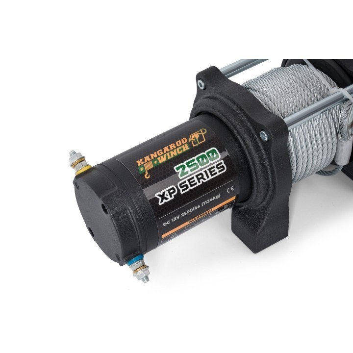 Wyciągarka K2500XP 12V lina stalowa przełożenie 140:1 IP68 Kangaroowinch - ujęcie 7