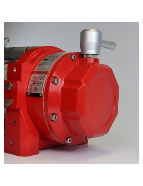 Wyciągarka hydrauliczna KWH15000 PRO EN14492-1 z liną stalową, hakiem i napinaczem