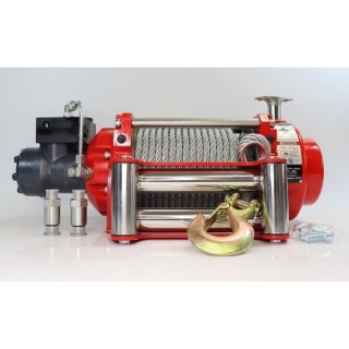 Wyciągarka hydrauliczna K15000HI z liną stalową, hakiem i napinaczem Kangaroowinch