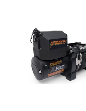 Wyciągarka K7000XP 12V Krótki bęben z liną syntetyczną i sterowaniem bezprzewodowym 104:1