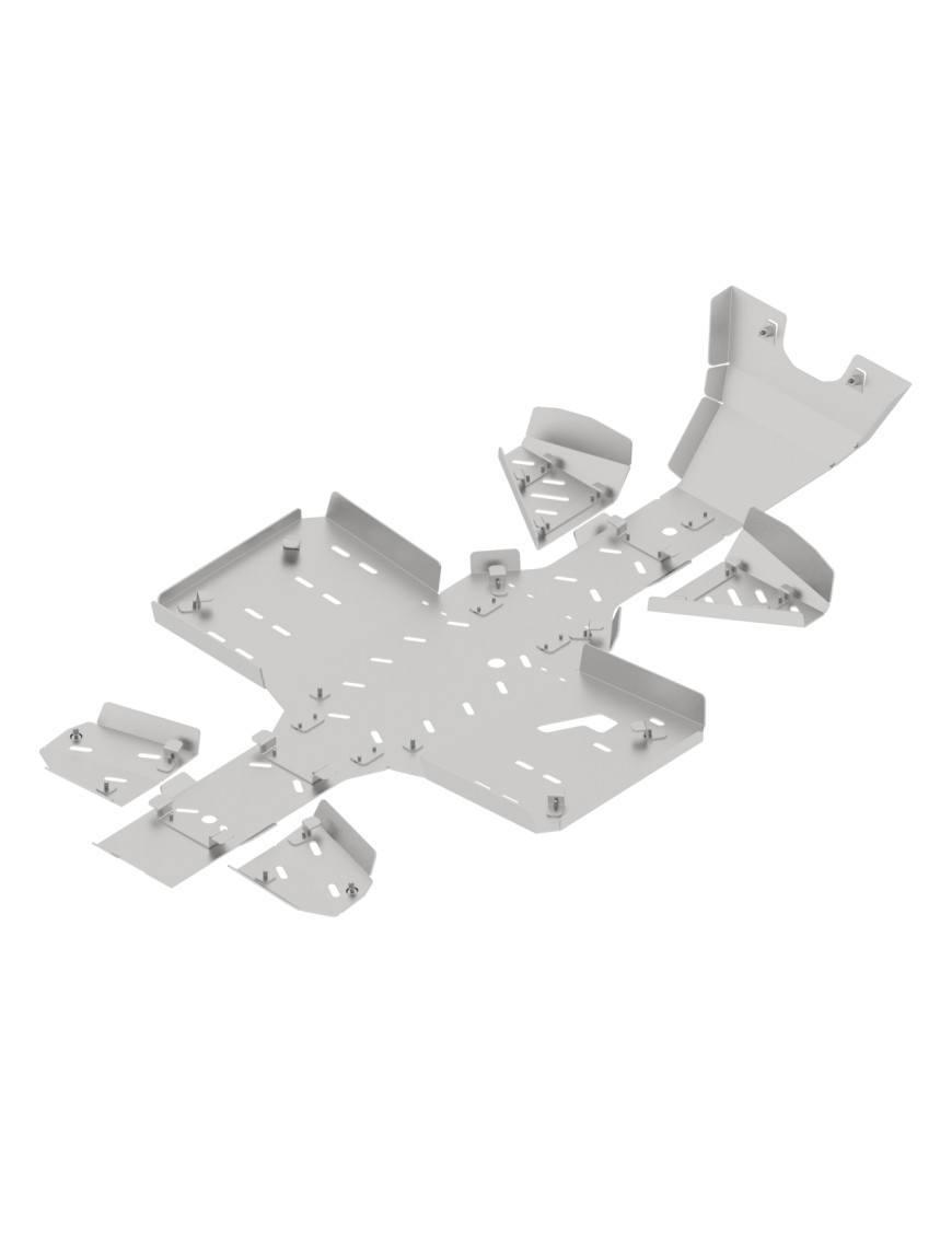 Osłony podwozia Iron Baltic Kawasaki 450 Brute Force 4x4 - aluminiowe
