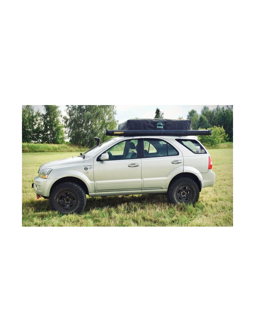 Markiza samochodowa 1,4x2 m z kasetą PVC – poliester Ripstop, idealna do SUV-ów i aut terenowych