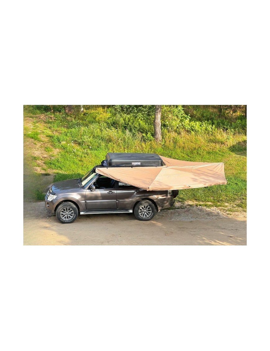 Markiza samochodowa 270 stopni x 2,5m batwing samonośna od strony pasażera