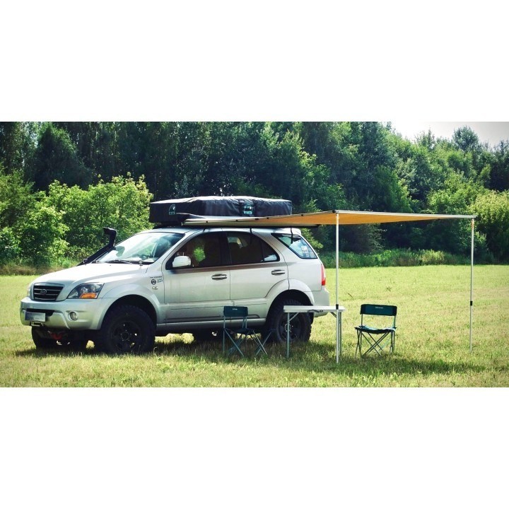 Markiza samochodowa 2x3 m z kasetą PVC – poliester Ripstop, do samochodów terenowych i kamperów Kangaroowinch - ujęcie 6