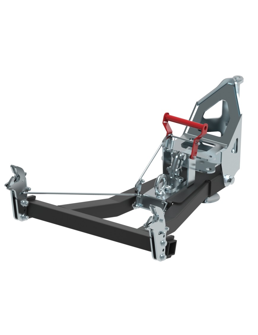 Rama pchająca Front-mount wąska na szybkozłącze V-Plow G2 1500 Iron Baltic