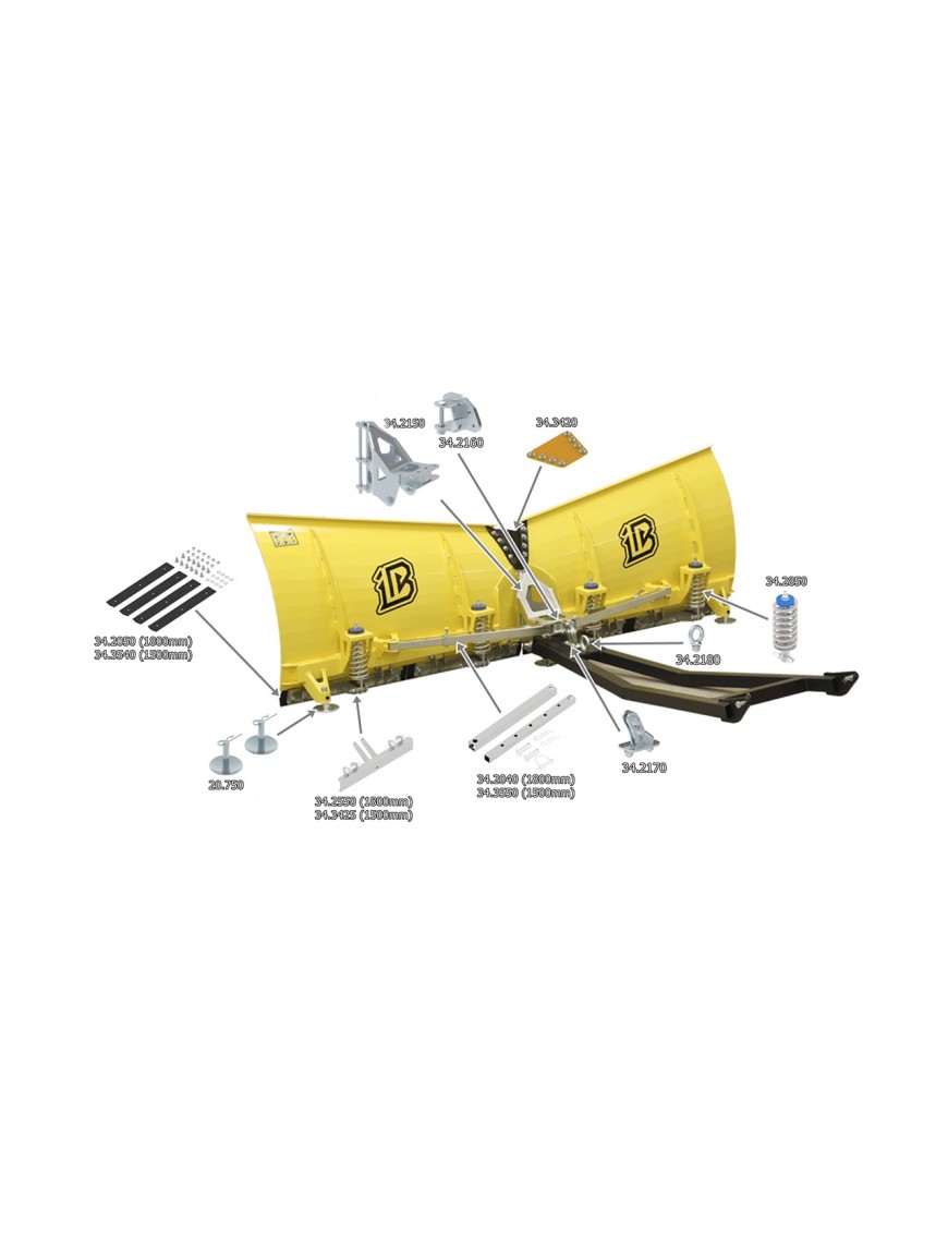 Łącznik boków V-Plow G2 1500/1800 Iron Baltic
