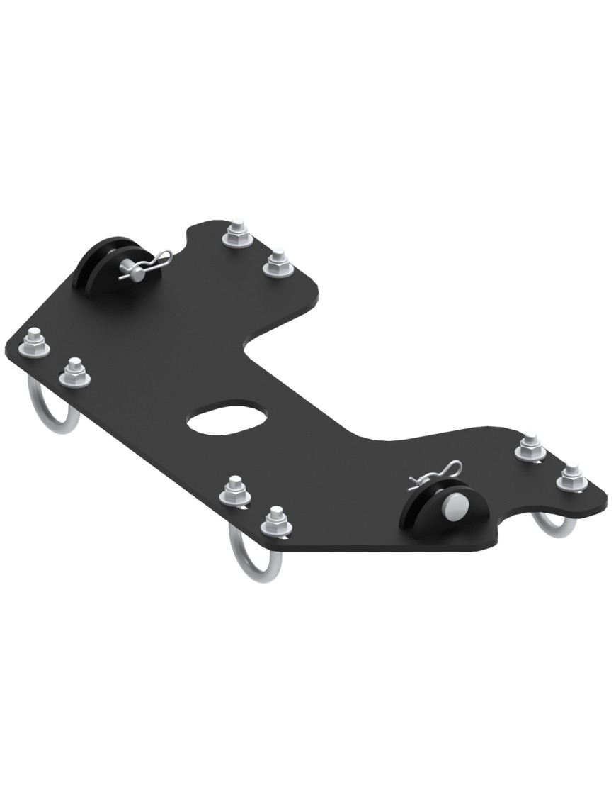 Adapter pługa Mid-mount Iron Baltic Yamaha Grizzly 700 (2014-2015)