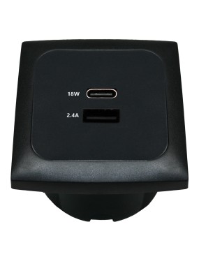 Gniazdo USB-A/USB-C C-Line...