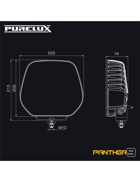 Reflektor LED Purelux Panther 9 23 cm 210 W Ref. 25
