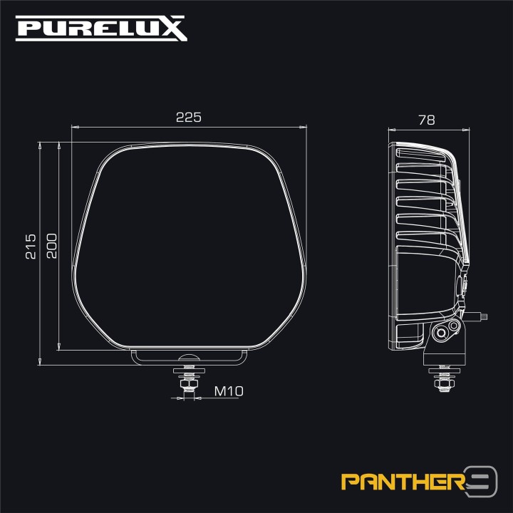 Reflektor LED Purelux Panther 9 23 cm 210 W Ref. 25 - ujęcie 5
