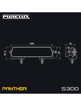 Belka LED Purelux Panther S300 Gen4 30 cm 144 W Ref. 30