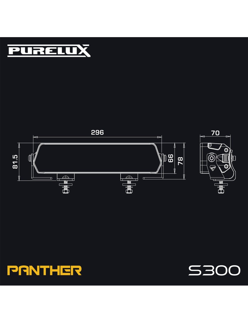 Belka LED Purelux Panther S300 Gen4 30 cm 144 W Ref. 30