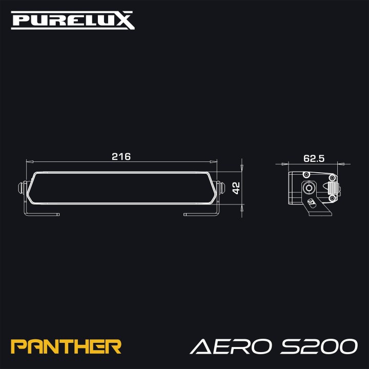 Belka LED Purelux Panther Aero S200 22 cm 60 W Ref. 20 - ujęcie 9