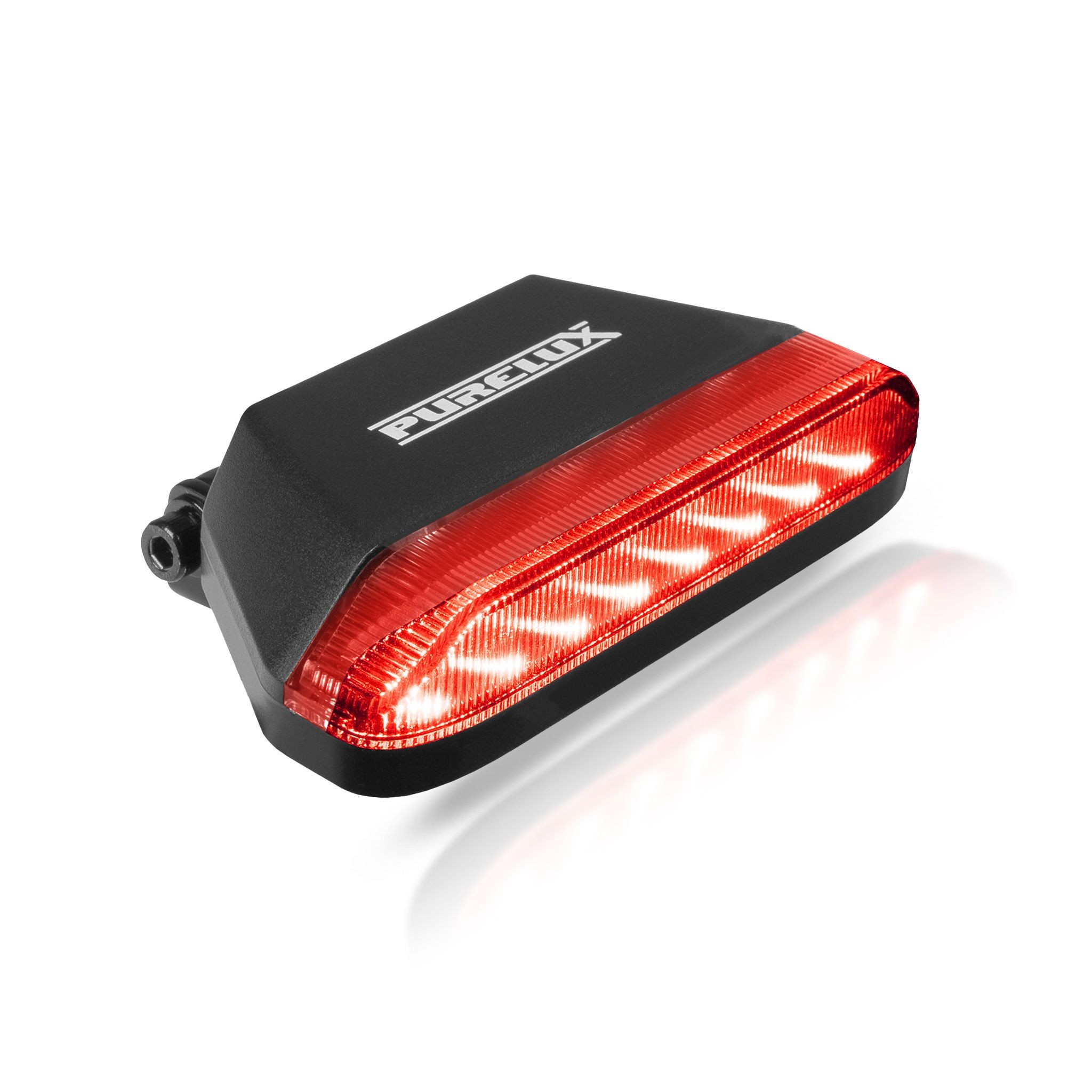 Lampa cofania LED Purelux Radar DRL na białym tle