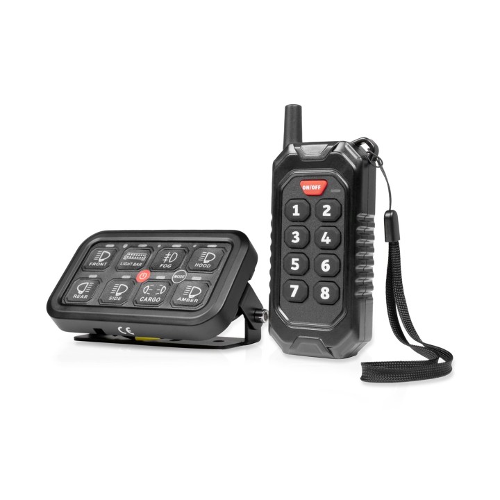 Panel 8 przełączników Purelux Multi-Switch Bluetooth/RF 10-30V
