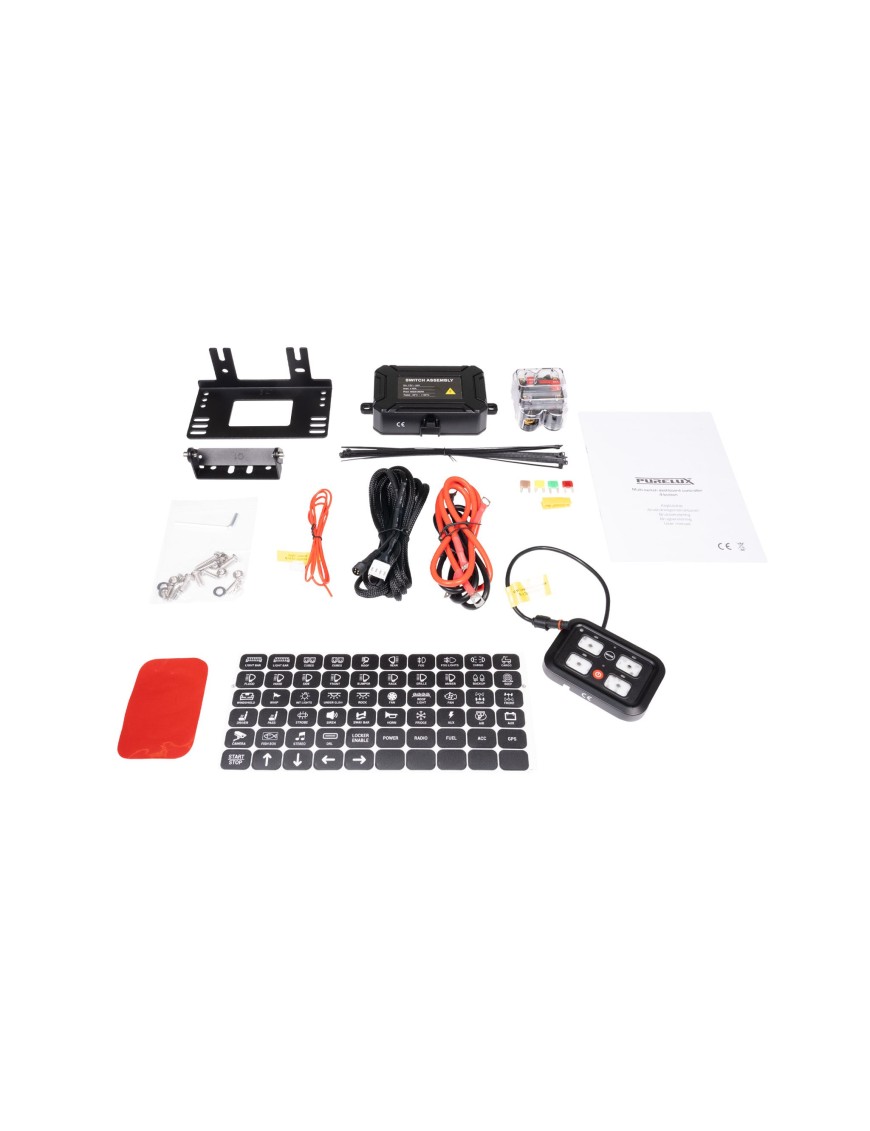 Zawartość zestawu Purelux Multi-Switch 4 przyciski