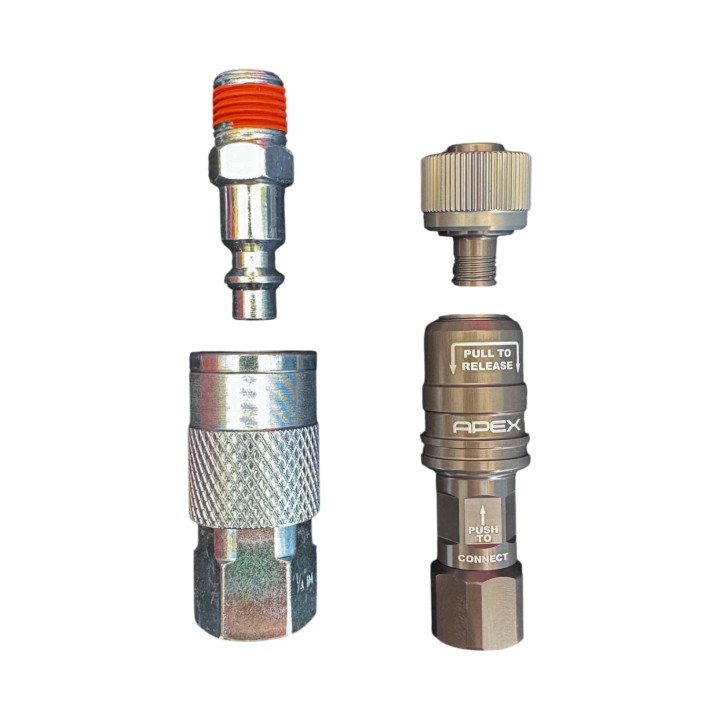 Kompaktowa szybkozłączka APEX na męski swivel