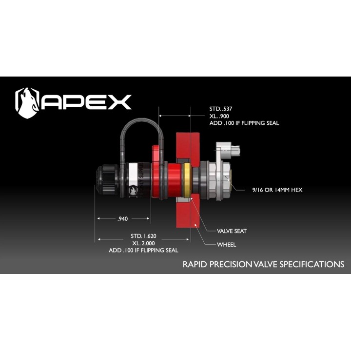 Zawory szybkiego spuszczania powietrza APEX RPV STD — komplet 5 szt. - ujęcie 8