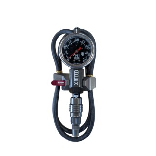 Precyzyjna pompka z manometrem APEX PTI — 0-90 PSI, z uchwytem