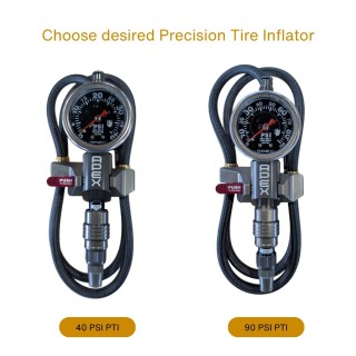 Precyzyjna pompka z manometrem APEX PTI — 0-90 PSI, z uchwytem - ujęcie 2