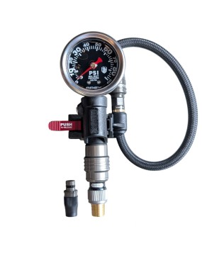 Pompka z manometrem APEX 90 PSI — wersja kompozytowa