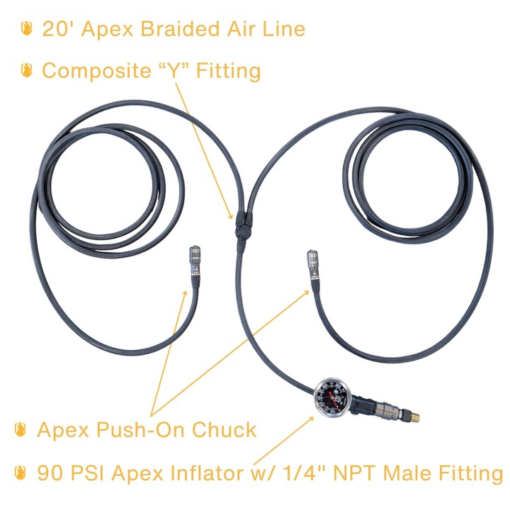 System APEX air-ECO do pompowania dwóch kół naraz - ujęcie 3