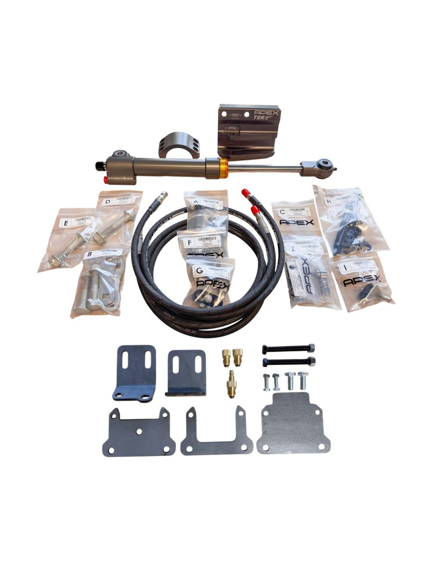 Hydrauliczne wspomaganie skrętu APEX TSR Standard Mount — Jeep JL i JT, bez zestawu portów - ujęcie 2