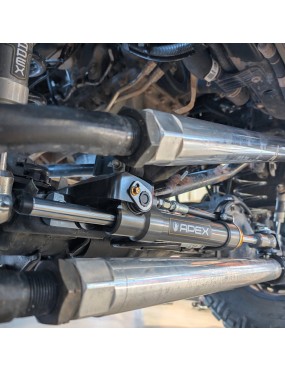 Hydrauliczne wspomaganie skrętu APEX TSR High Mount — Jeep JL i JT, drążek RockJock 42 mm, bez portów