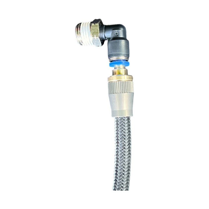 Złączka APEX przewód 3/8 w oplocie na wtyk 1/4 push-to-connect - ujęcie 2