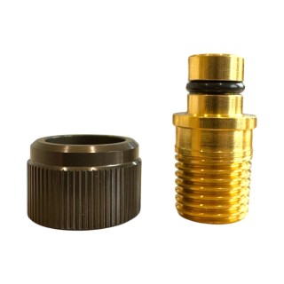 Złączka APEX swivel 3/8 na 1/4 NPT męski z nakrętką osłonową