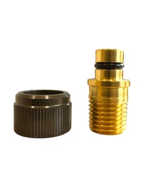 Złączka APEX swivel 3/8 na 1/4 NPT męski z nakrętką osłonową