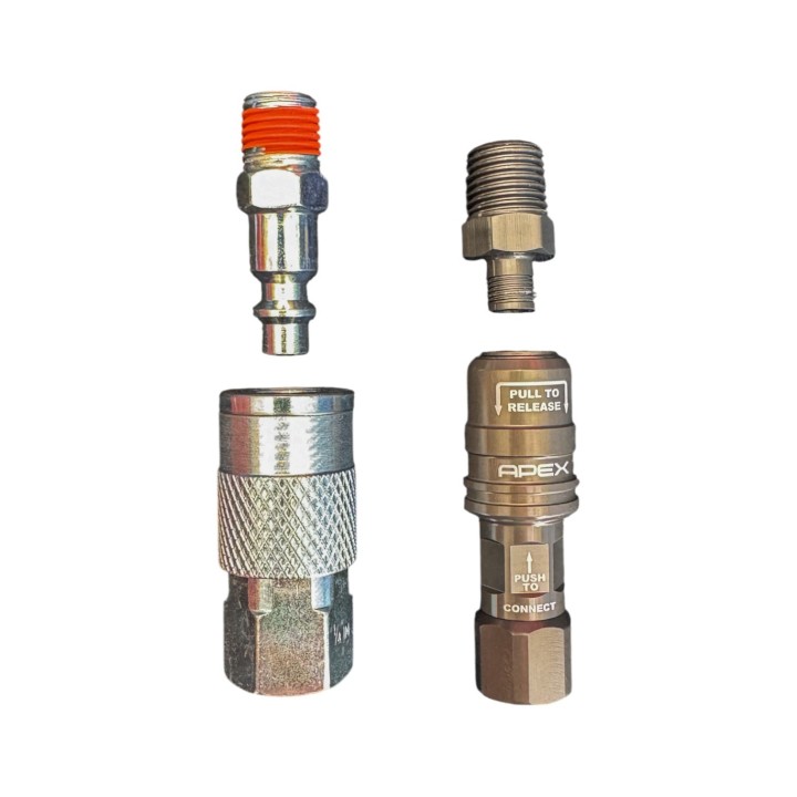 Złączka APEX do High Flow Push-On Chuck na 1/4 NPT męski