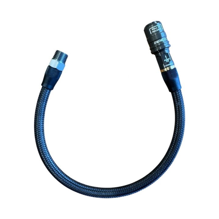 Końcówka APEX High Flow Push-On z przewodem na 1/4 NPT, dwa przepływy