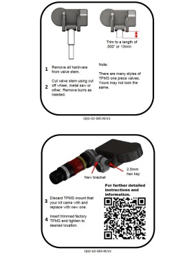 Zestaw adapterów TPMS APEX do zaworów RPV — 4 zawory - ujęcie 5