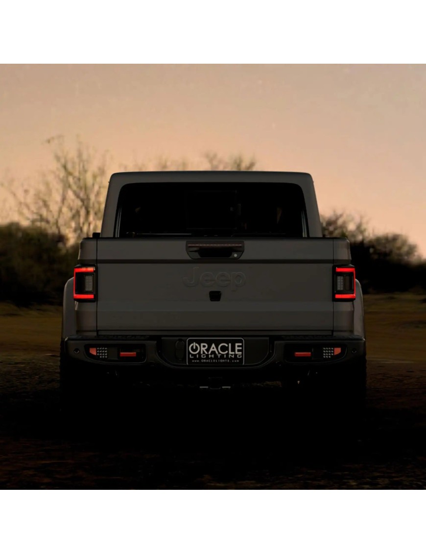 Lampy tylne LED Oracle Flush Tinted + moduł EU, Jeep Gladiator JT