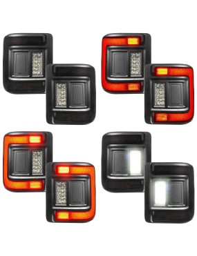 Lampy tylne LED Oracle Flush Tinted + moduł EU, Jeep Wrangler JL
