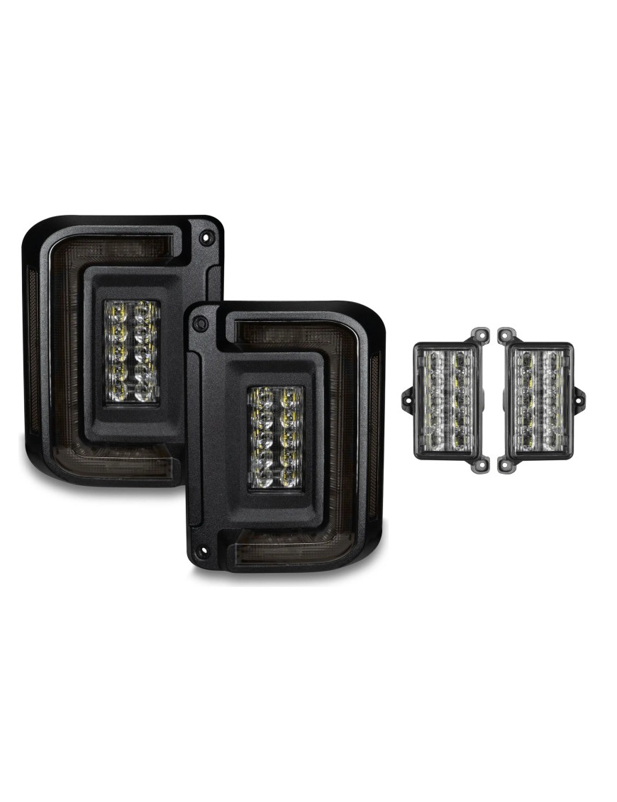 Lampy tylne LED Oracle Flush Tinted + moduł EU, Jeep Wrangler JK