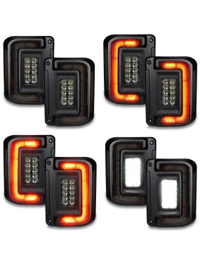 Lampy tylne LED Oracle Flush Tinted + moduł EU, Jeep Wrangler JK