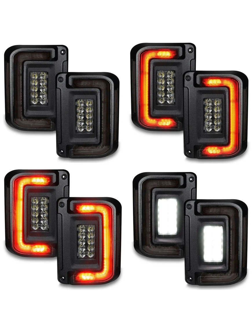 Lampy tylne LED Oracle Flush Tinted + moduł EU, Jeep Wrangler JK