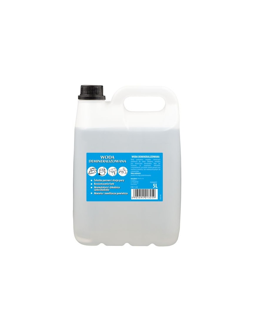 Woda demineralizowana 5l woda destylowana Moje Auto