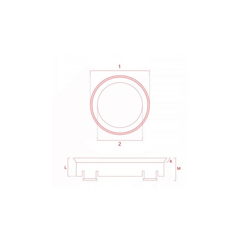 Pierścienie centrujące ELLIS 64.0 × 56.1 mm do felg, 4 szt.