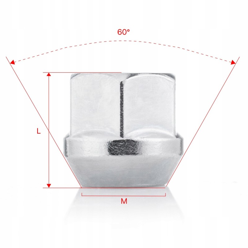 Nakrętki do kół GETMANN M12×1.5×21 mm, 1 szt.