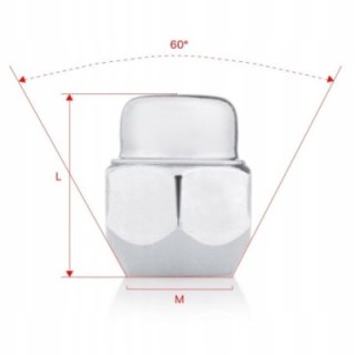 Nakrętki do kół GETMANN M12×1.25×26 mm (G1-70) | Szekla4x4