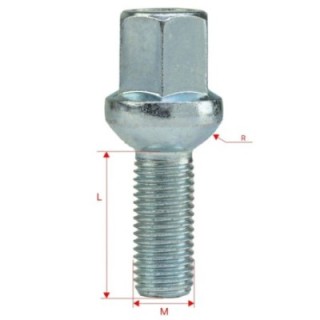 Śruby do kół GETMANN M12×1.5×28 mm (G1-08) | Szekla4x4